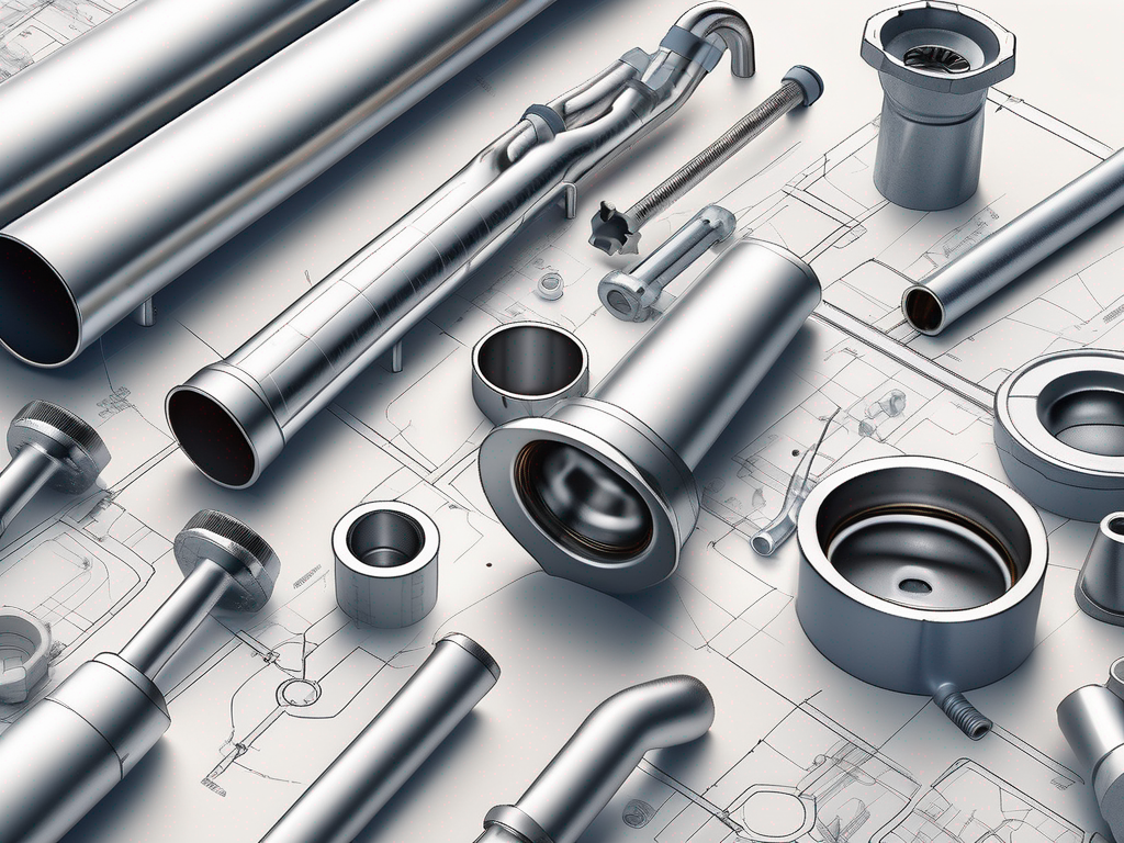 Various plumbing tools and components