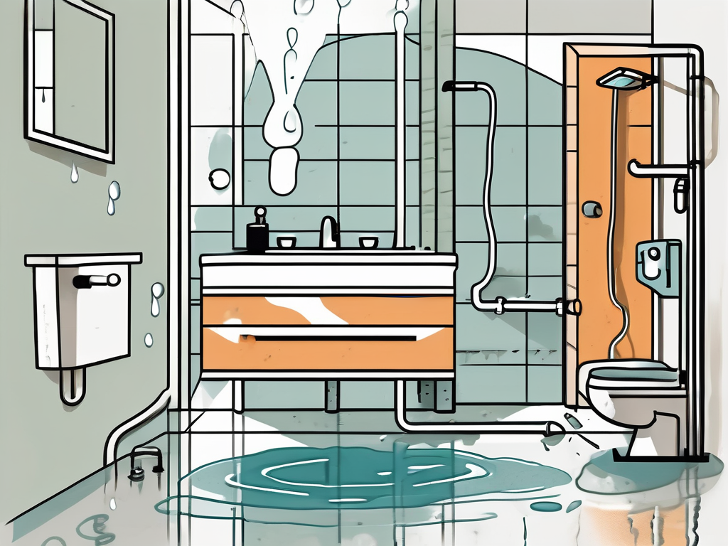 A variety of common plumbing issues in a home setting
