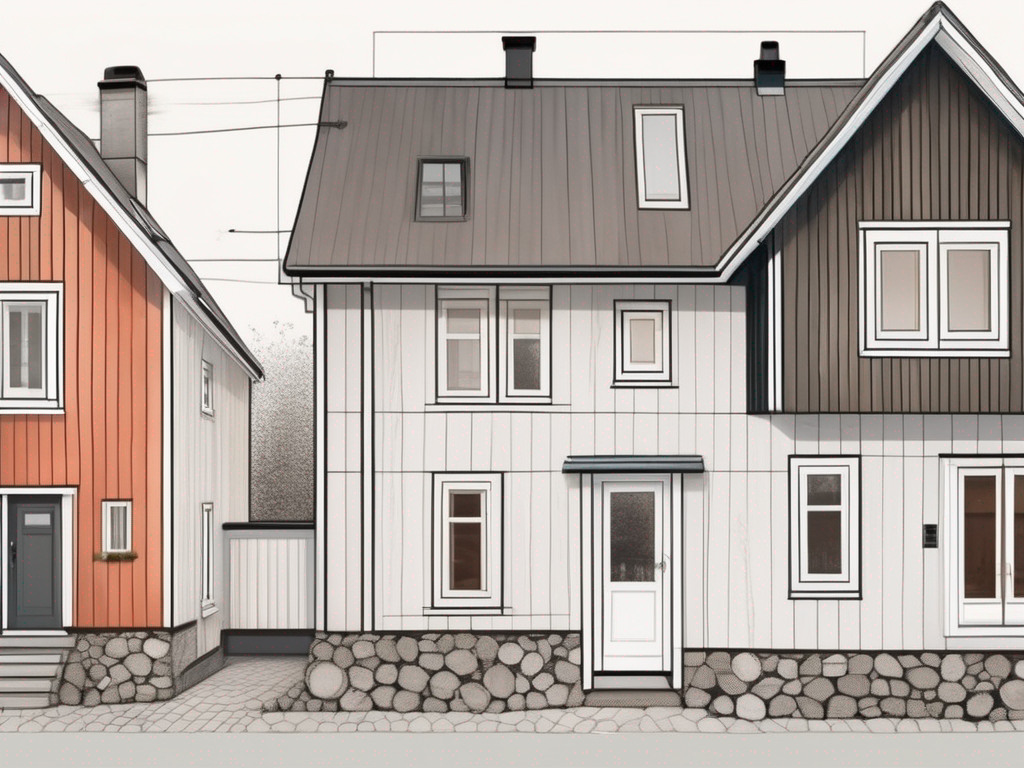Modern plumbing tools and equipment integrated into a traditional norwegian house in the ullevål neighborhood