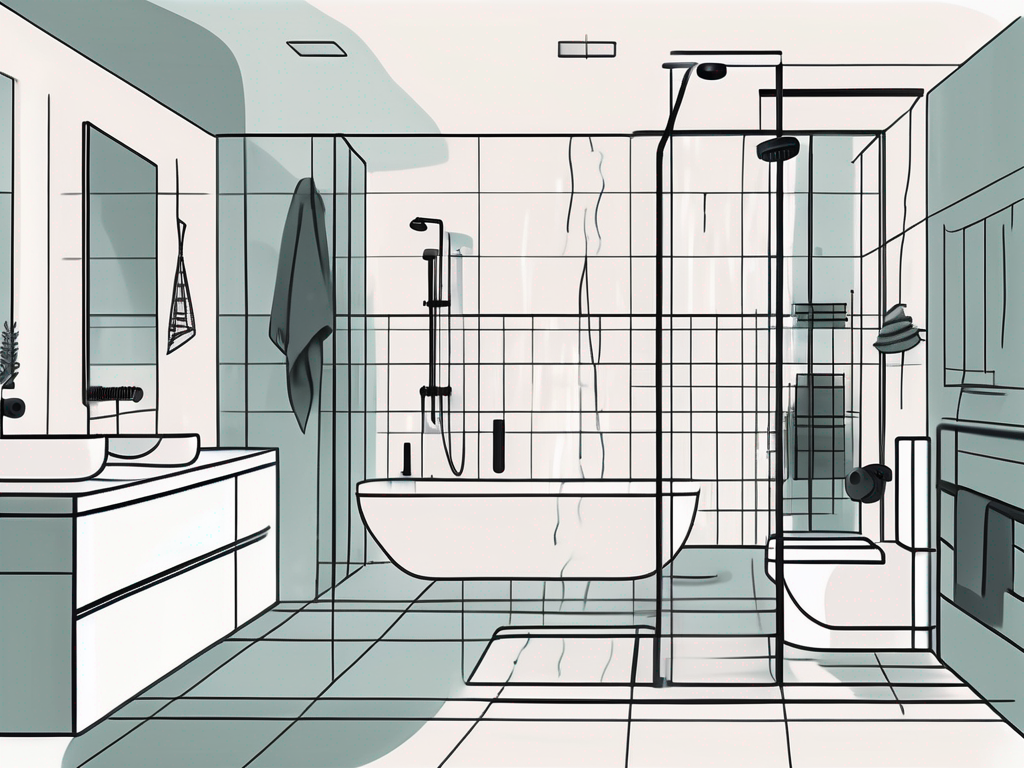 A modern bathroom in majorstua style